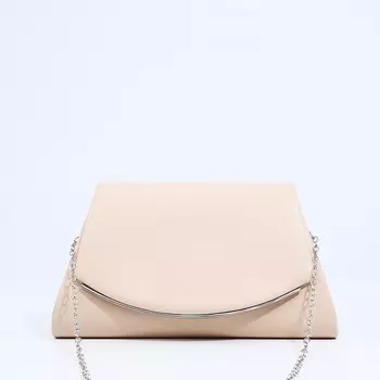 Сумка-клатч на магните, цвет бежевый