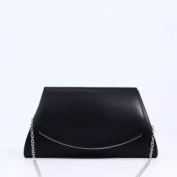 Сумка-клатч на магните, цвет чёрный