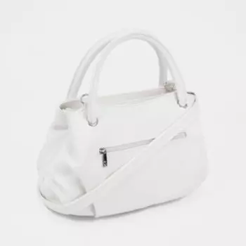 Сумка-тоут на молнии, цвет белый