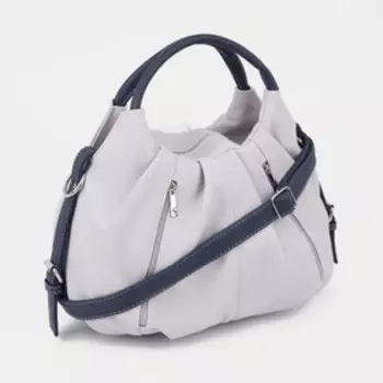 Сумка-мешок на молнии, цвет белый