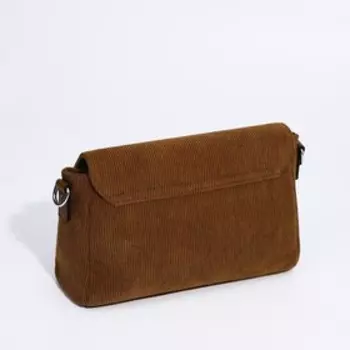Сумка-мессенджер на магните, цвет коричневый