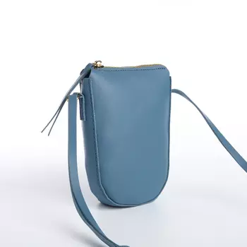 Сумка женская кросс-боди на молнии, 143.517 см, синяя