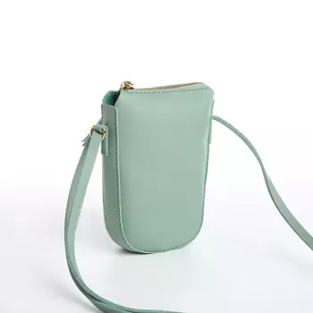 Сумка женская кросс-боди на молнии, 143.517 см, зелёная
