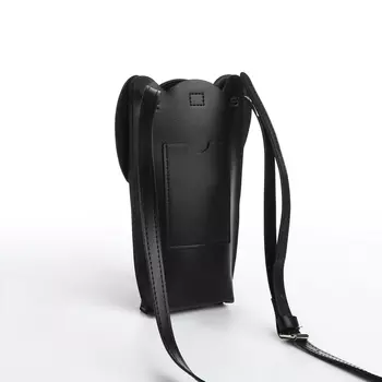 Сумка женская на кнопке, цвет чёрный