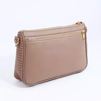 Сумка кросс-боди на молнии, цвет бежевый