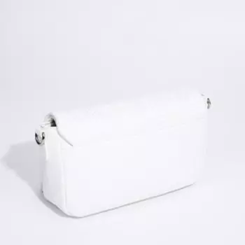 Сумка-мессенджер на магнитах, цвет белый
