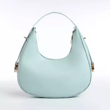 Сумка женская на молнии, цвет голубой