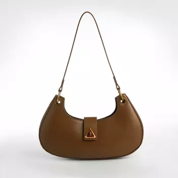 Сумка женская на молнии TEXTURA, средний размер, цвет коричневый