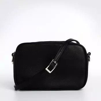 Сумка женская на молнии TEXTURA, маленький размер, цвет чёрный