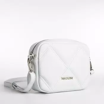 Сумка женская кросс-боди TEXTURA на молнии, 14516 см, белая