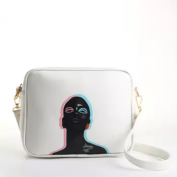 Сумка женская кросс-боди TEXTURA на молнии, 22817 см, белая