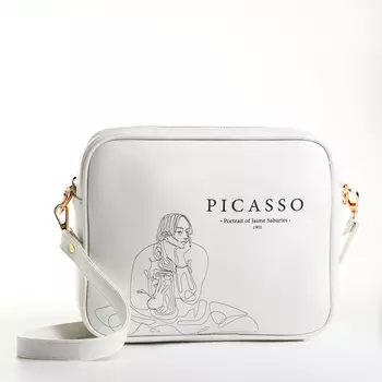 Сумка женская на молнии TEXTURA, 22817 см, белая