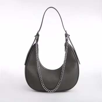 Сумка женская на молнии TEXTURA, средний размер, цвет серый