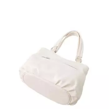 Сумка-тоут на молнии, цвет молочный