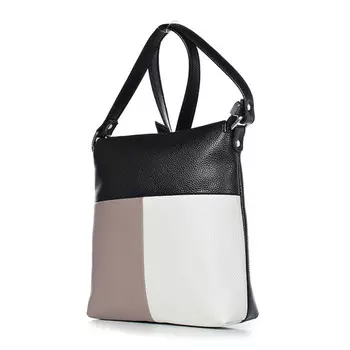 Сумка женская, искусственная кожа, 220x235x70 см, ЧЕРНЫЙ/КОФЕЙН