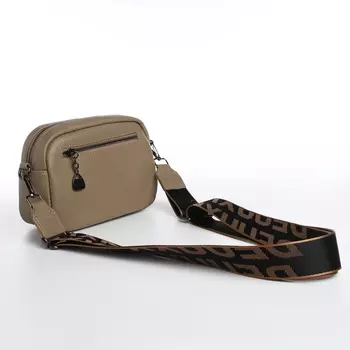 Сумка женская на молнии, цвет хаки