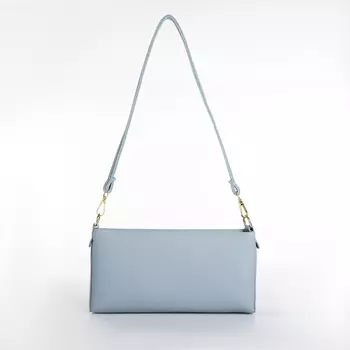 Сумка женская кросс-боди на молнии, 25.56.512.5 см, голубая