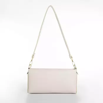 Сумка женская кросс-боди на молнии, 25.56.512.5 см, молочная