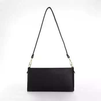 Сумка женская кросс-боди на молнии, 25.56.512.5 см, чёрная