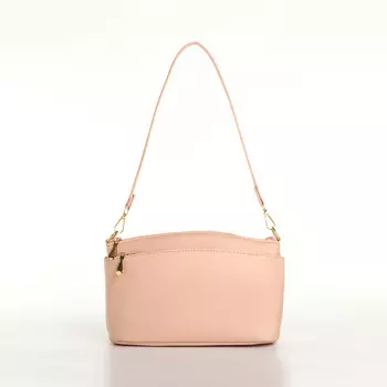 Сумка женская кросс-боди на молнии, 23915 см, пудровая