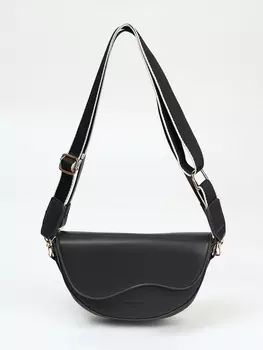 Сумка женская мессенджер на магните, 23816 см, чёрная