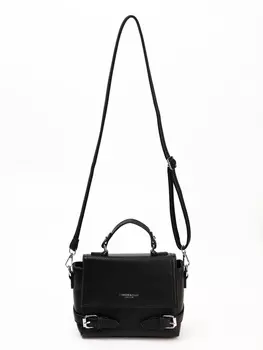 Сумка женская мессенджер на магните, 221117 см, чёрная