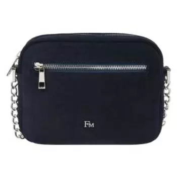 Сумка женская, н/замша, молния, цвет темно-синий 200x160x50