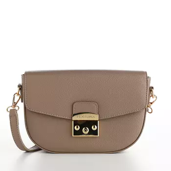 Сумка женская мессенджер TEXTURA на клапане, 23615 см, хаки