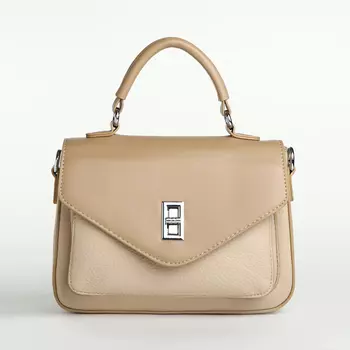 Сумка женская мессенджер TEXTURA на клапане, 24716 см, молочная