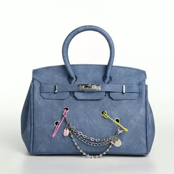 Сумка женская на клапане TEXTURA, маленький размер, цвет синий