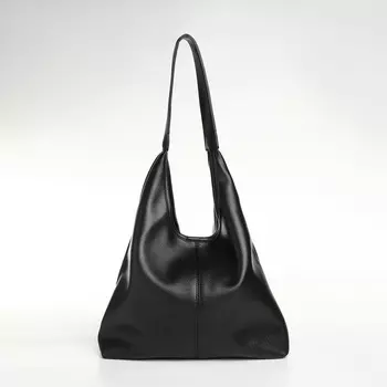 Сумка - мешок женская TEXTURA, на магните, с косметичкой, 34928 см, чёрная