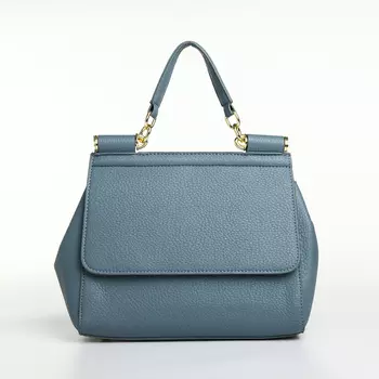 Сумка женская мессенджер TEXTURA на магните, 25917 см, серо-голубая