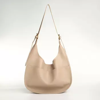 Сумка - мешок женская TEXTURA, на магните, с косметичкой, 341227 см, бежевая