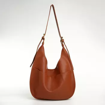 Сумка - мешок женская TEXTURA, на магните, с косметичкой, 341227 см, рыжая