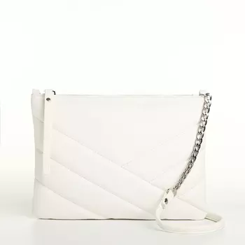 Сумка женская на молнии RICHET, цвет белый