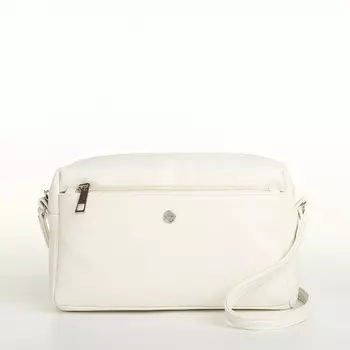 Сумка женская на молнии RICHET, цвет белый