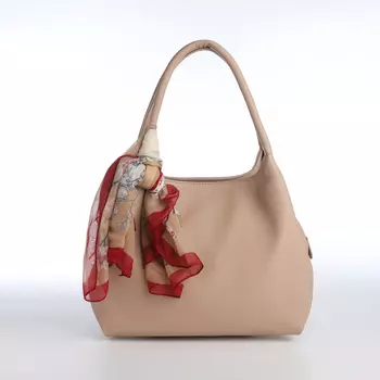 Сумка женская на молнии RICHET, цвет бежевый