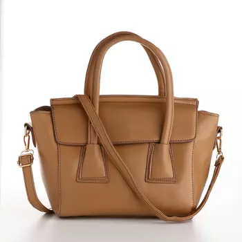 Сумка женская мессенджер на магните, 351523 см, бежевая