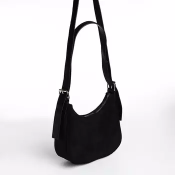 Сумка женская на молнии, цвет чёрный