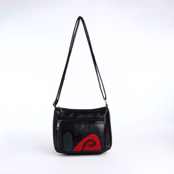 Сумка женская кросс-боди на молнии, 208.515 см, чёрная