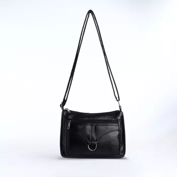 Сумка женская кросс-боди на молнии, 288.515 см, чёрная