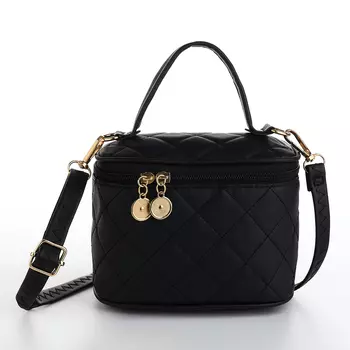 Сумка женская кросс-боди на молнии, 16.5910.5 см, чёрная