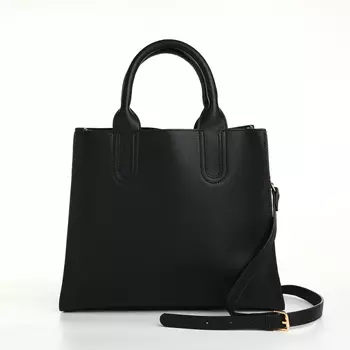 Сумка женская тоут на молнии, 321127 см, чёрный