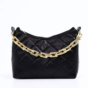 Сумка женская на молнии, цвет чёрный