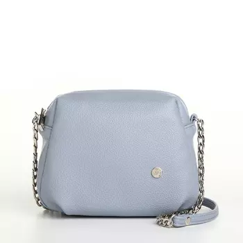 Сумка женская на молнии, цвет голубой