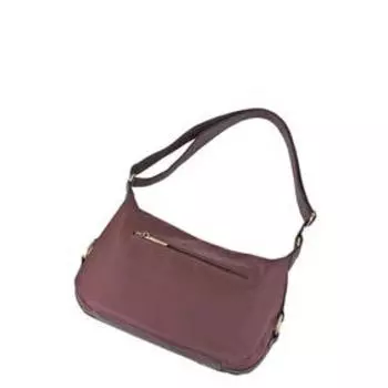 Сумка женская на молнии, цвет коричневый