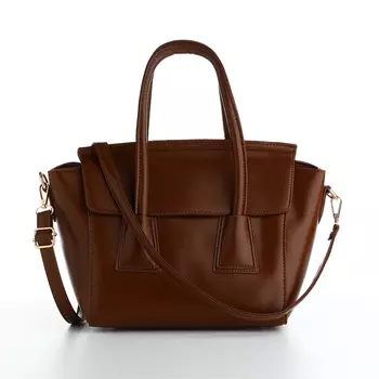 Сумка женская мессенджер на магните, 351523 см, коричневая