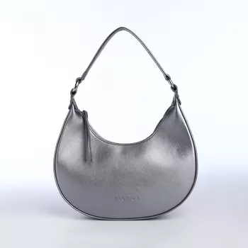 Сумка женская на молнии RICHET, цвет серебряный