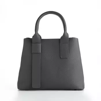 Сумка женская тоут TEXTURA на молнии, 321224 см, серая