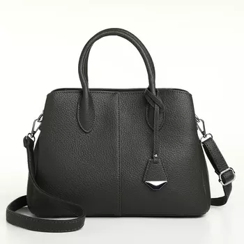 Сумка женская тоут TEXTURA на молнии, 291123 см, однотонная, серая